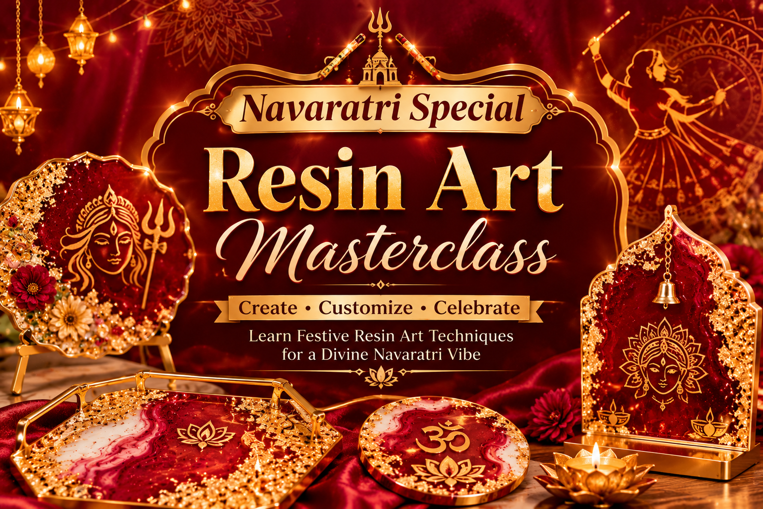 Navaratri Special Resin Art : Masterclass